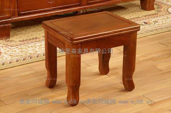 【凯撒豪庭】新中式 桃花芯木小板凳 高品质材料 小方凳 全实木板凳 KSHT-RX-XC31-XBD