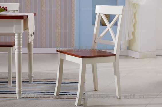 【彼岸阳光】地中海风格 实木框架餐椅 舒适餐椅 HFE-CO-M001-CY