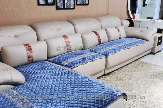 【皇室家居】现代风格 炫彩迷情系列沙发垫套装（蓝色） RH-60534047-LSFD