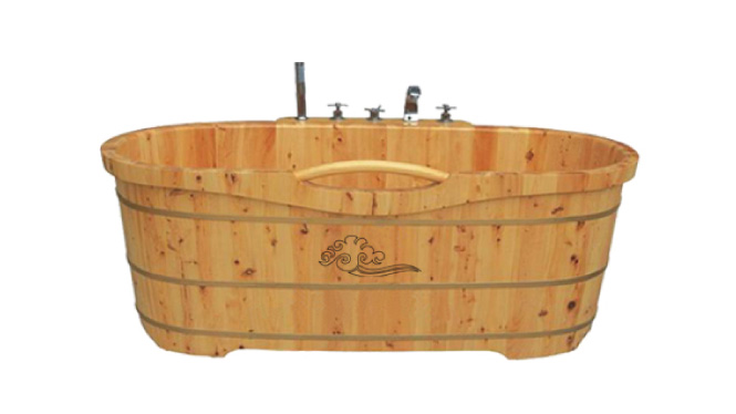 香柏木木桶 浴桶质浴缸洗澡木桶实木浴缸成人泡澡沐浴桶 RY002