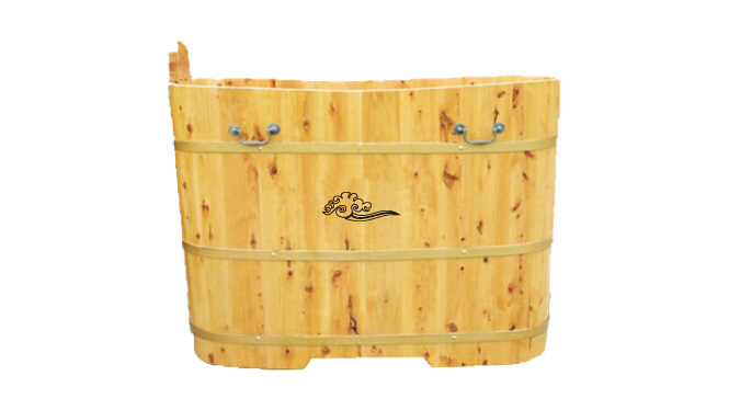 香柏木小户型 泡澡桶鹅蛋型木质浴缸 女生泡浴木桶 RY017