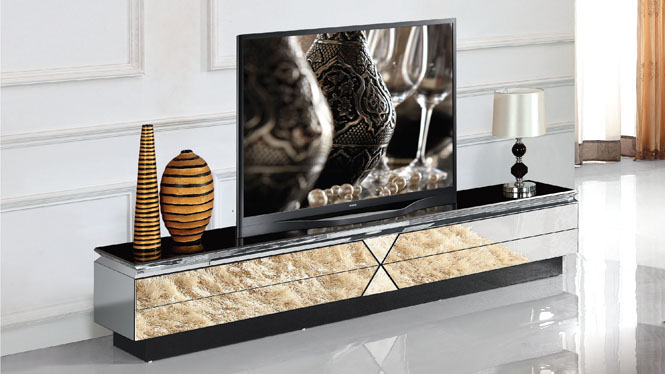 全玻璃电视柜韩式简约时尚钢化玻璃烤漆大户型创意组合地柜M967