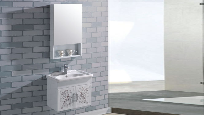 太空铝合金小户型卫生间浴室柜挂墙式浴室柜洗手洗脸盆池组合600mm 15032