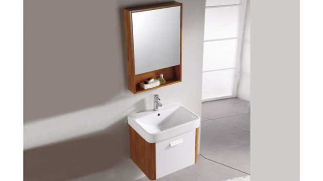 实木浴室柜组合欧式橡木 吊柜 镜柜 600mm700mm KD-BC018W