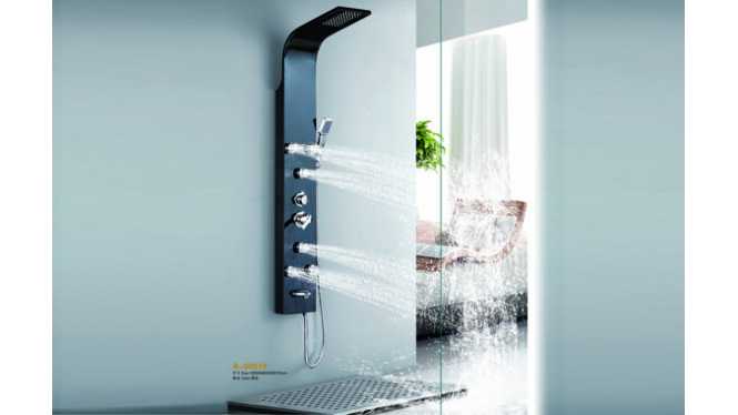 优质不锈钢淋浴柱 按摩淋浴屏 多功能花洒套装 冷热水龙头淋浴器 A-6001#