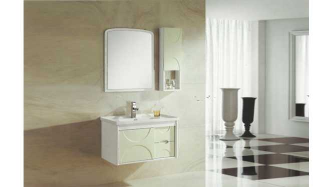 浴室柜组合挂墙式实木橡木柜现代简约洗脸台洗脸盆台盆柜820mm VS-0815