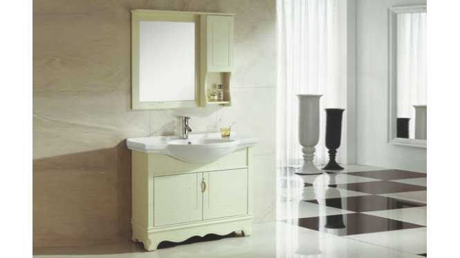 橡木落地浴室柜 卫浴柜实木洗手洗脸盆柜组合1020mm VS-0801