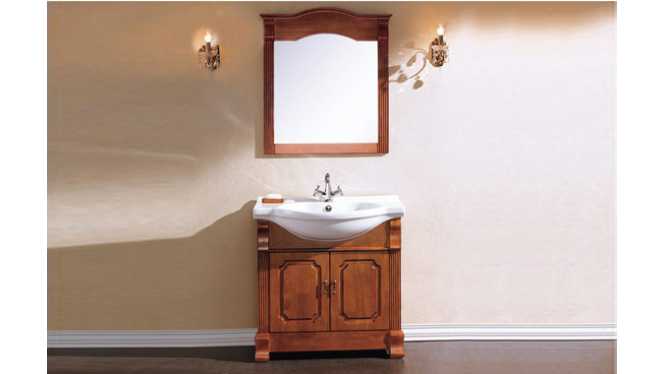 橡木浴室柜 实木落地柜 洗手洗面柜 卫浴柜 梳洗柜 800mm KD-BC023W