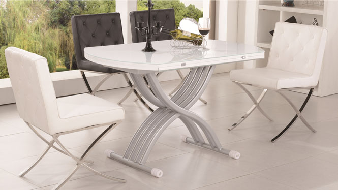 实木可伸缩餐桌椅组合小户型方桌吃饭桌子长方形实木餐台1423
