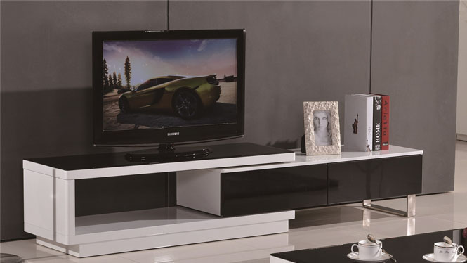 现代简约实木可伸缩电视柜组合套装 小户型地柜1043