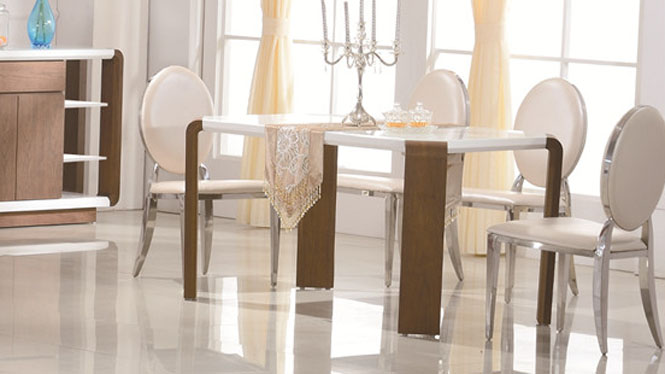 餐桌 实木餐桌 现代简约小户型餐桌长方形橡木餐桌3307