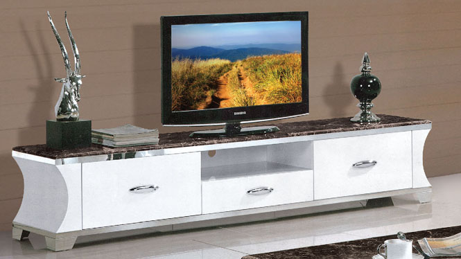 电视柜韩式简约时尚钢化玻璃烤漆大户型创意组合地柜838