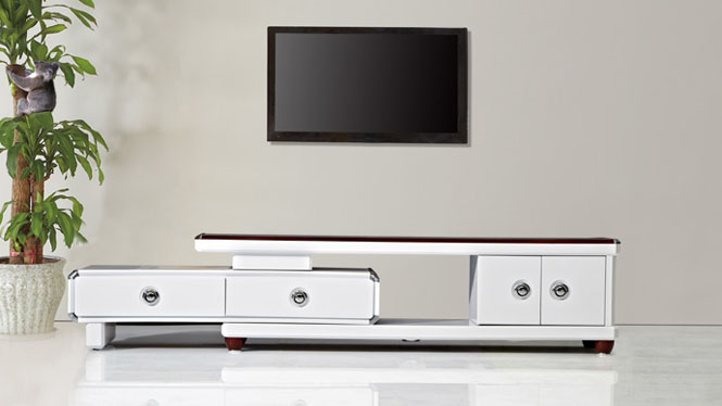 电视柜 家具 现代简约伸缩电视柜茶几组合 客厅家具修色TV1680