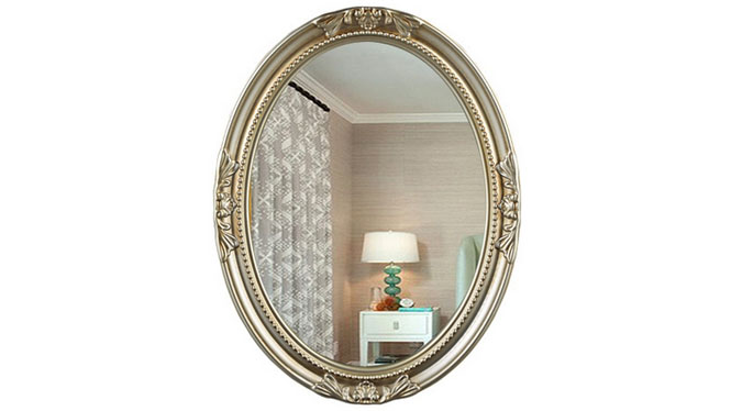 时尚化妆镜 可悬挂浴室镜装饰镜卫生间镜卫浴镜化妆镜KT068