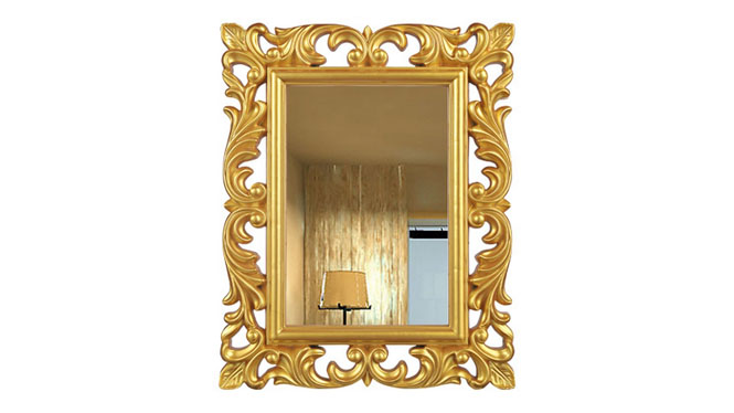 法式艺术浮雕浴室镜装饰镜 复古简约玄关镜豪华化妆镜KT012