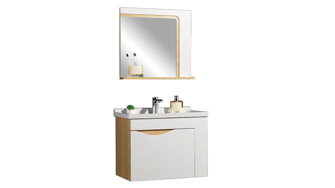 时尚卫浴镜柜现代简约实木橡木吊柜挂墙式浴室柜组合YP-60260-B 610mm800mm900mm1000mm