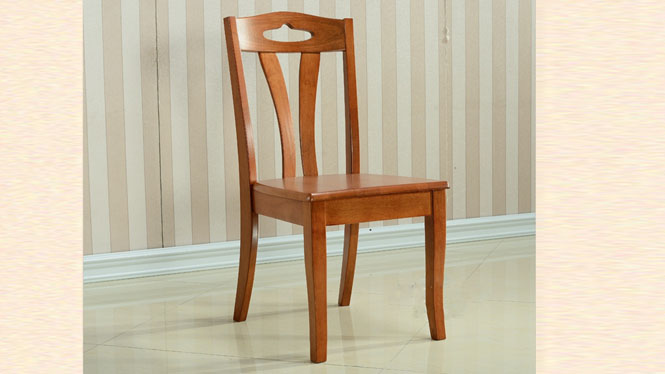 全实木优质餐椅 现代无扶手靠背实木餐椅 客厅餐椅971#