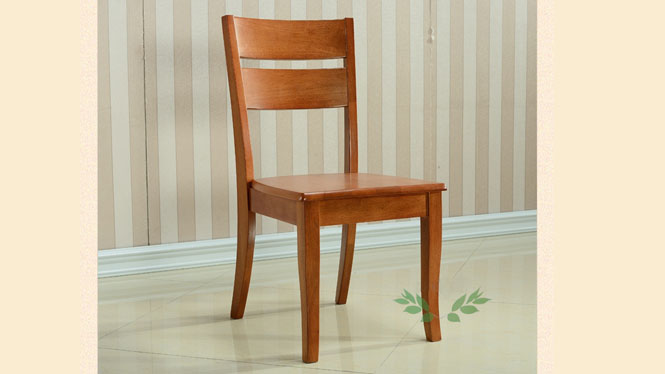 实木餐椅 餐厅靠背椅子 现代客厅橡胶木餐椅 家用餐椅977#