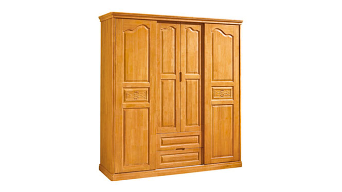 实木衣柜橱柜衣柜 实木 实木橱柜推拉衣柜四门更衣柜家具F15