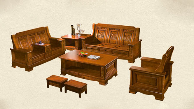香樟木沙发123组合 全实木沙发茶几 纯实木客厅家具F882