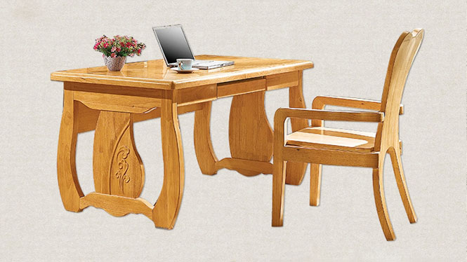实木书桌实木办公书桌实木书椅家庭书房书桌书椅F601