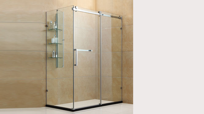 方形淋浴房304不锈钢浴室洗浴房 钢化玻璃隔断简易浴房322002