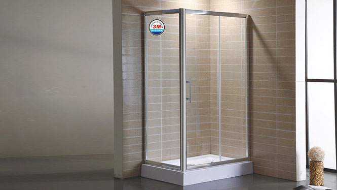 简易铝材方形淋浴房 3C钢化玻璃淋浴房 整体浴室隔断浴屏312003
