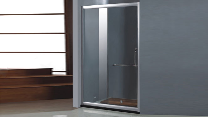 一字型 铝合金 淋浴房 推拉门 玻璃隔断112005