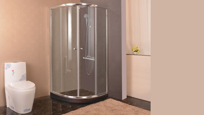 弧形淋浴房 整体浴房 钢化玻璃铝合金简易淋浴房212002