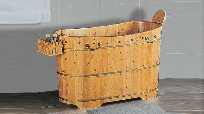 洗澡浴缸 橡木洗浴桶 成人保健理疗泡澡盆 家用沐浴澡盆006C