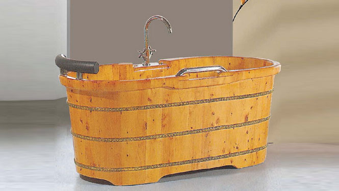 木质浴盆 成人沐浴桶 家用桑拿沐浴缸 木质养生洗浴泡澡盆045A